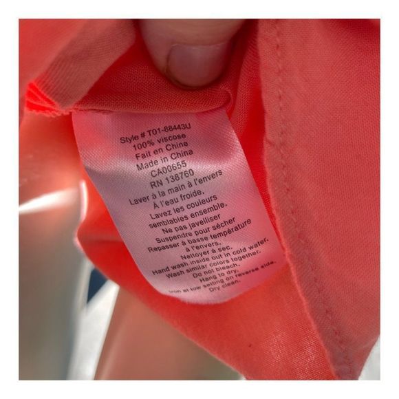 Thyme Maternity Tunic Tank Top V Neck Tie Waist Sz S - Picture 15 of 15